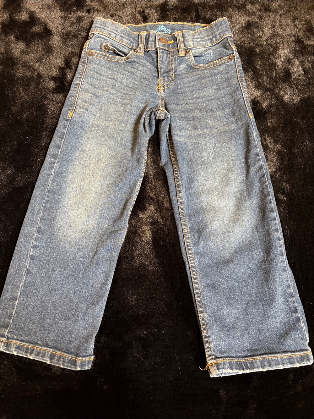Kids Bootcut Denim Jeans in Faded Blue